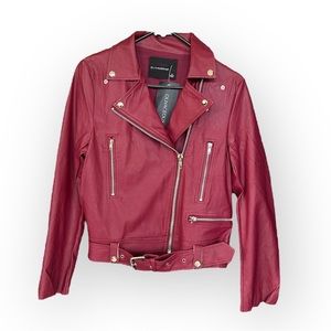 NWT Olivacious Faux Leather Moto Biker Jacket